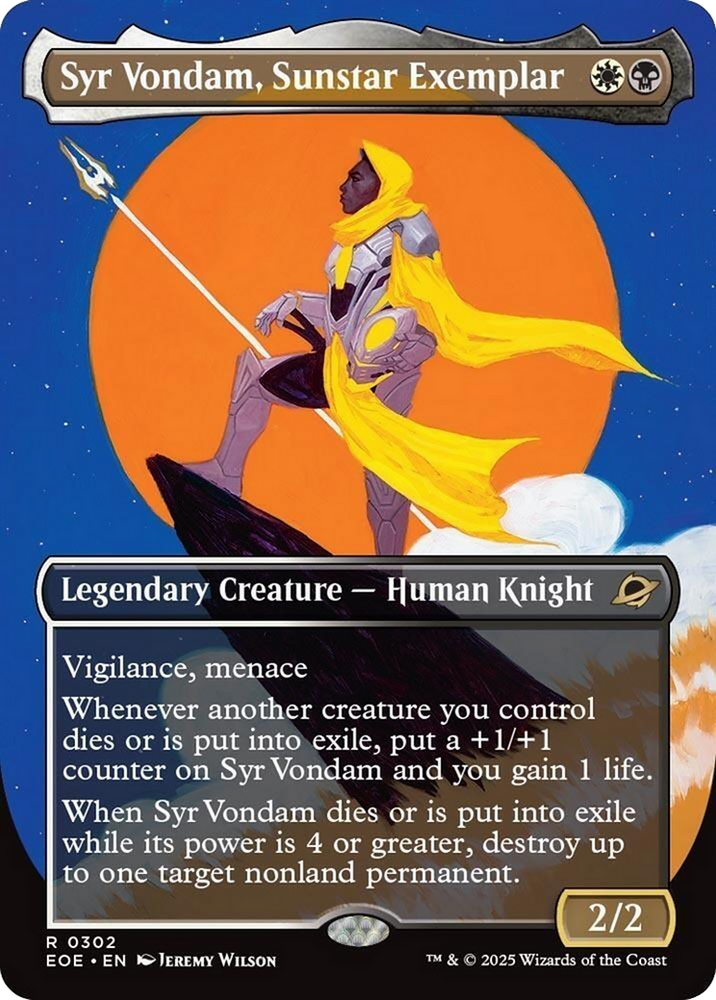 Syr Vondam, Sunstar Exemplar (Borderless) [Edge of Eternities]