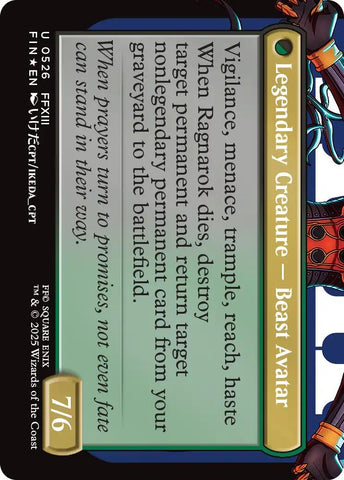 Fang, Fearless l'Cie (Borderless) (Surge Foil) [FINAL FANTASY]