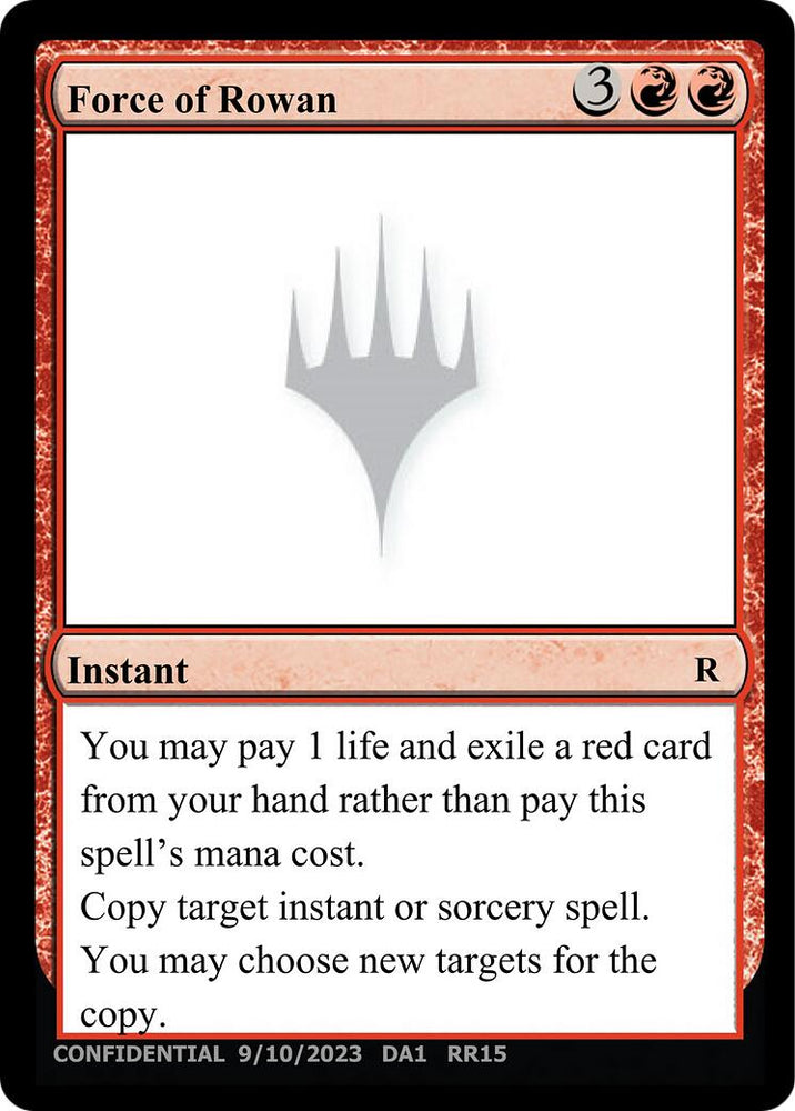 Force of Rowan [Unknown Event]
