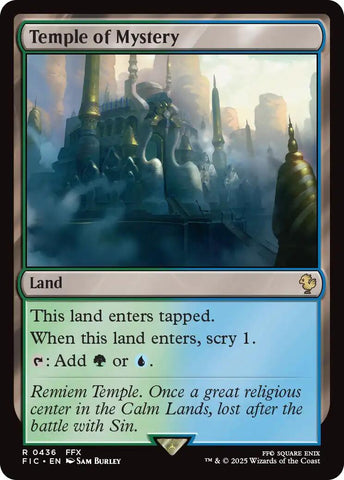 Temple of Mystery (Surge Foil) [FINAL FANTASY Commander]