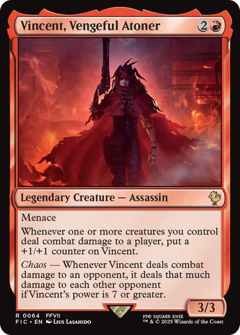 Vincent, Vengeful Atoner (Surge Foil) [FINAL FANTASY Commander]