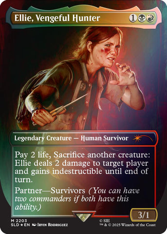 Ellie, Vengeful Hunter (Rainbow Foil) [Secret Lair Drop Series]