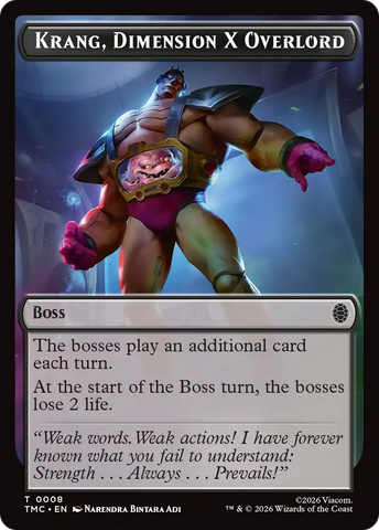 Krang, Dimension X Overlord [Teenage Mutant Ninja Turtles Commander Tokens]