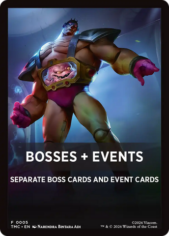 Bosses + Events [Teenage Mutant Ninja Turtles Commander Tokens]
