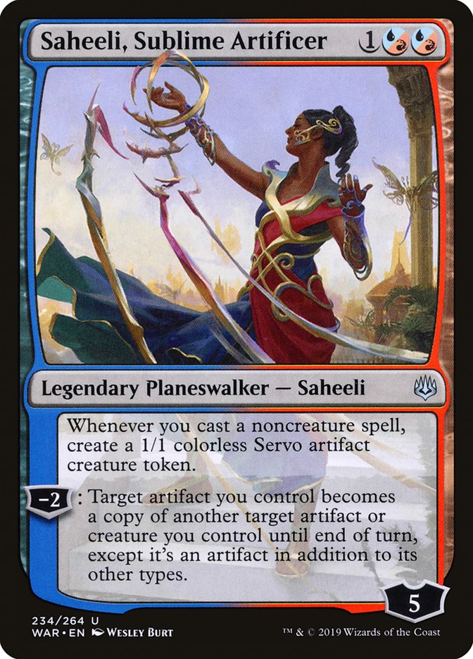 Saheeli, Sublime Artificer [War of the Spark]