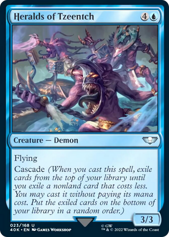 Heralds of Tzeentch (Surge Foil) [Universes Beyond: Warhammer 40,000]