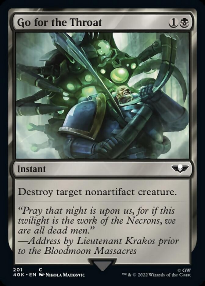 Go for the Throat (Surge Foil) [Universes Beyond: Warhammer 40,000]