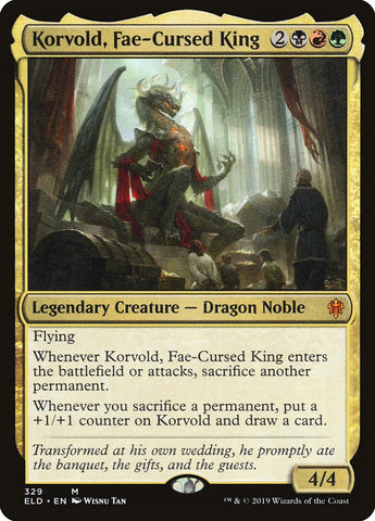 Korvold, Fae-Cursed King [Throne of Eldraine]