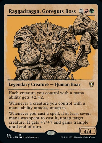 Raggadragga, Goreguts Boss (Showcase) [Commander Legends: Battle for Baldur's Gate]