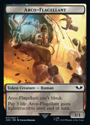 Soldier (004) // Arco-Flagellant Double-Sided Token (Surge Foil) [Universes Beyond: Warhammer 40,000 Tokens]